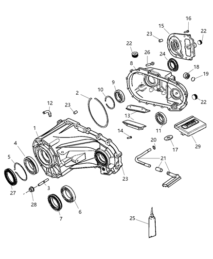 2010 Jeep Commander Module-Transfer Case Control Diagram for 56044129AN