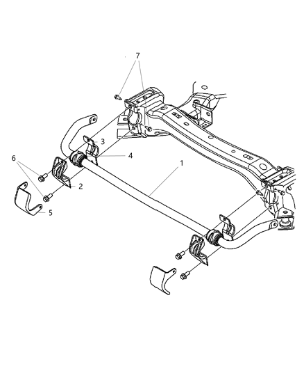 2007 Dodge Magnum Front Stabilizer Bar Diagram 2