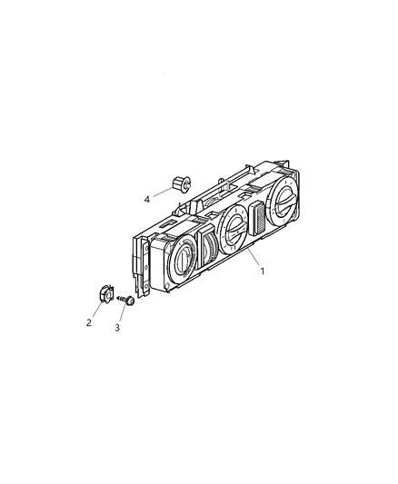 2003 Dodge Sprinter 3500 Control, A/C & Heater Diagram