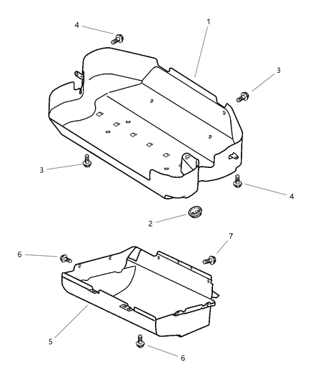 2001 Dodge Ram Van Fuel Cylinder Heat Shields Diagram