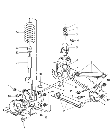 2012 Ram 3500 ABSORBER Pkg-Suspension Diagram for 68139388AA