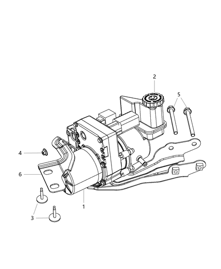 2015 Dodge Charger Power Steering Pump Diagram for 68059524AJ