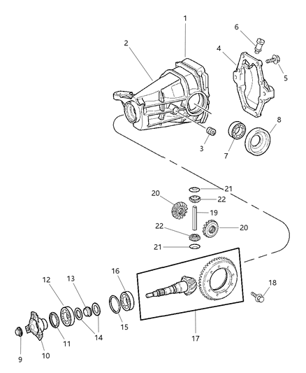 2004 Chrysler Crossfire Vent Diagram for 5096564AA