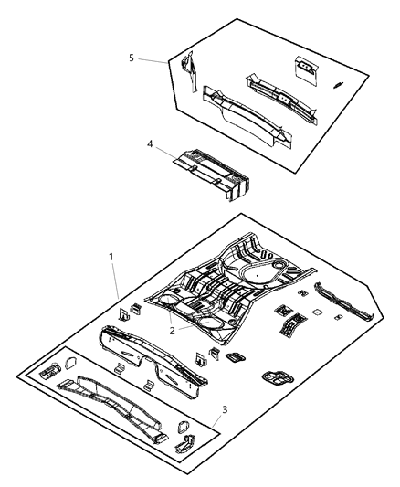 2015 Jeep Patriot Panel Diagram for 5160150AE