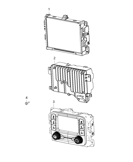 2019 Ram 1500 Radio-Multi Media Diagram for 68291760AJ