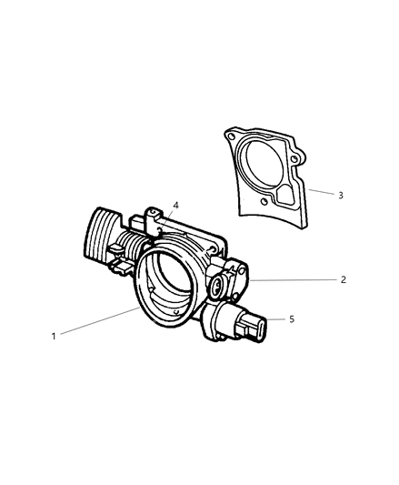 2004 Dodge Intrepid Throttle Body Diagram 1