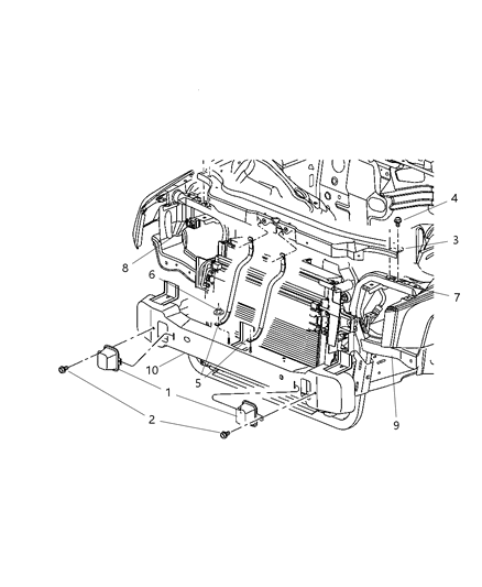 2006 Jeep Commander Front Structure Diagram