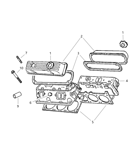 1998 Dodge Durango Cylinder Head Diagram 1