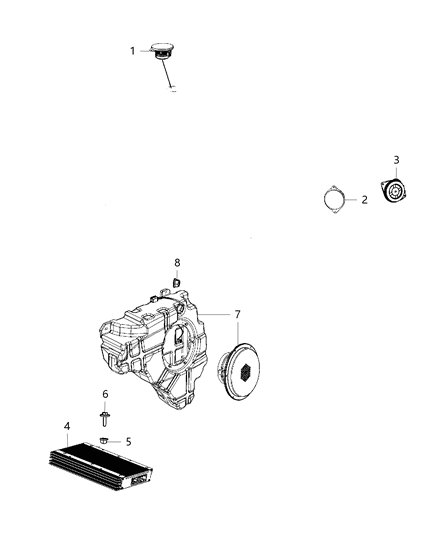2012 Jeep Grand Cherokee Amplifier Diagram for 5035129AC