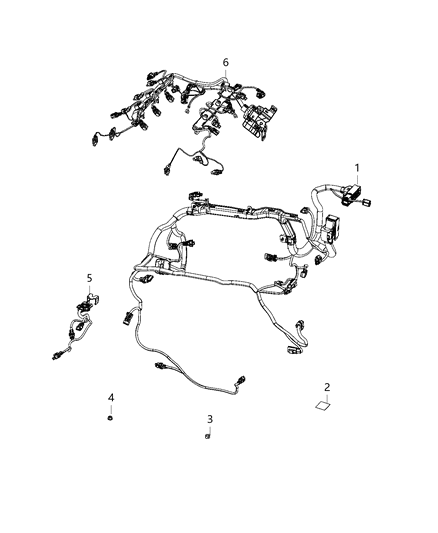 2021 Jeep Wrangler Wiring-Engine Diagram for 68396716AH