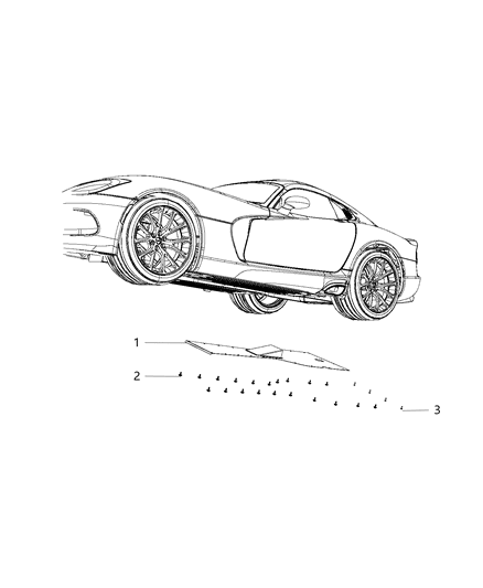 2017 Dodge Viper Skid Plate Diagram 2