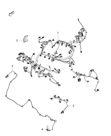 2014 Ram 1500 Wiring-Engine Diagram for 68206852AC