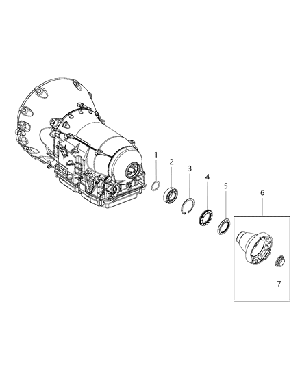 2015 Dodge Charger Flange Diagram for 68417594AA