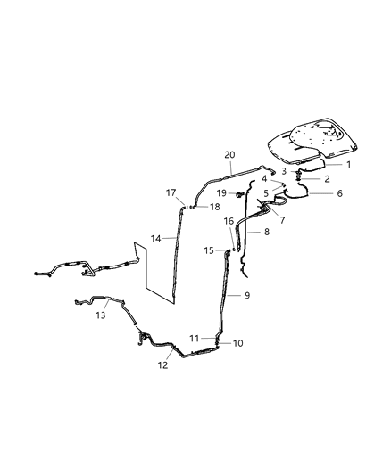 2009 Dodge Sprinter 3500 Refrigerant Lines Routing Rear A/C Diagram