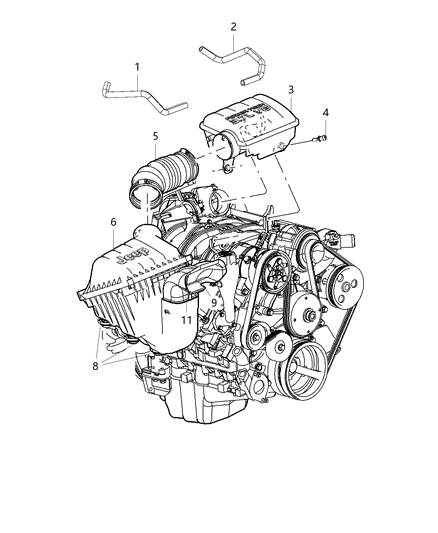 2003 Jeep Liberty Air Cleaner Diagram 3