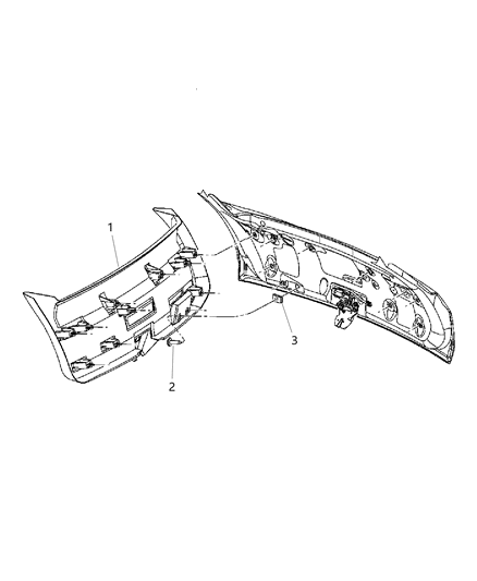 2005 Dodge Magnum Panel-LIFTGATE Trim Diagram for UM49BD1AD