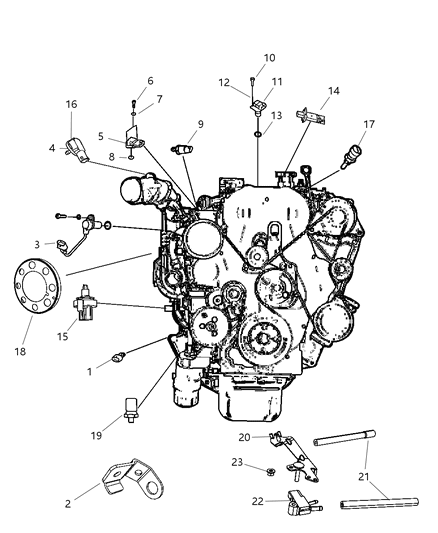 2009 Jeep Liberty Sensors - Diesel Engine Diagram