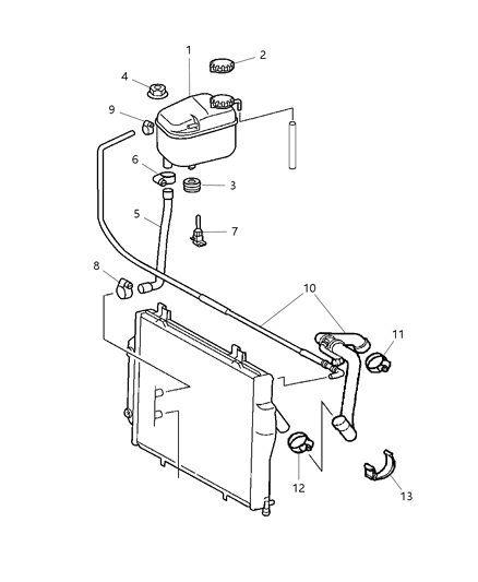 2005 Chrysler Crossfire Bottle-PRESSURIZED COOLANT Diagram for 5101601AA