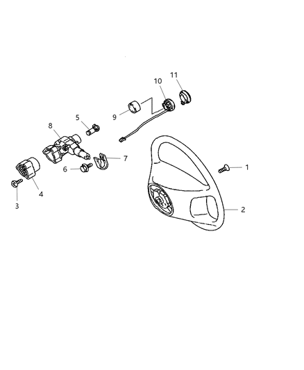 2006 Chrysler Crossfire Steering Wheel Diagram