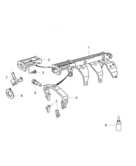 2017 Ram 3500 Shift Forks & Rails Diagram