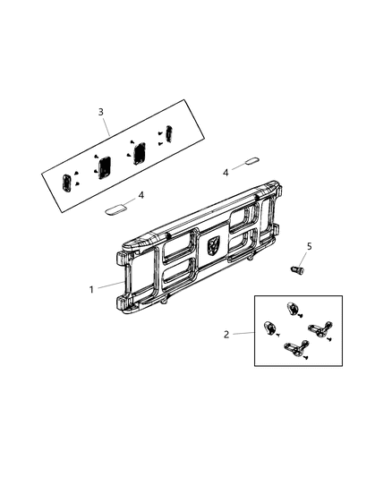 2020 Ram 1500 Pickup Box Divider Diagram