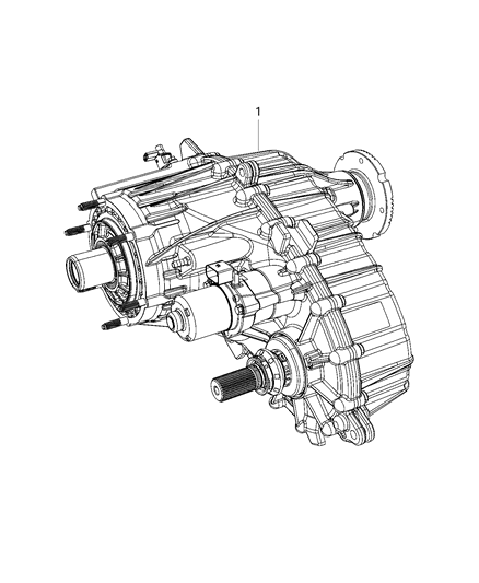 2021 Ram 1500 Transfer Case Assembly Diagram 3