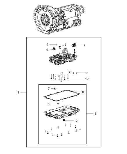 2019 Dodge Challenger Pan-Transmission Oil Diagram for 68259490AC