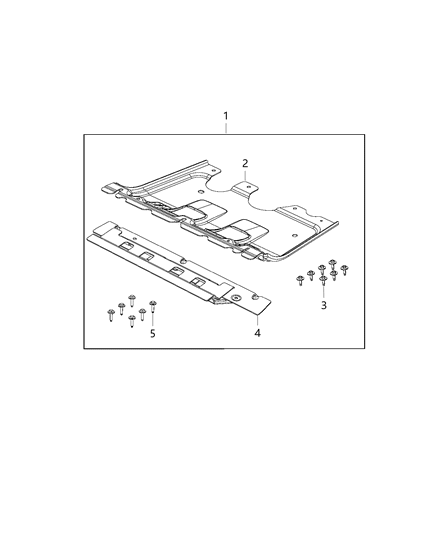 2017 Jeep Cherokee Plate Kit, Skid Diagram 4