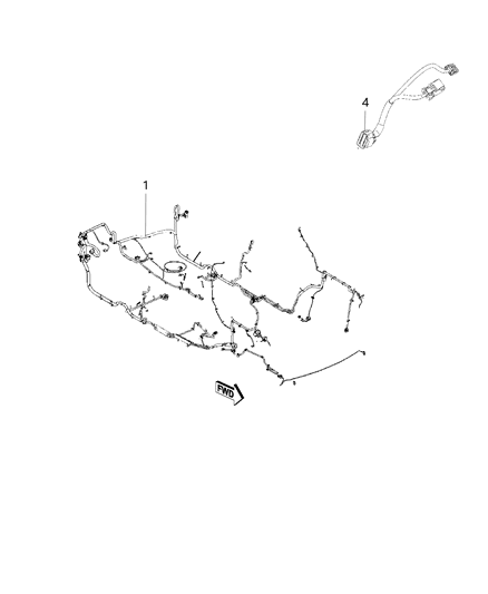 2019 Dodge Journey Wiring-Body Diagram for 68437834AA