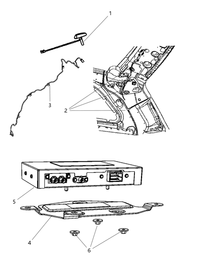 2009 Dodge Durango Satellite Radio System Diagram