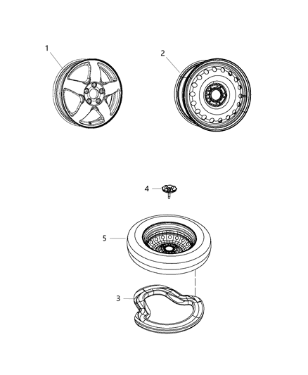 2017 Jeep Grand Cherokee Spare Wheel Stowage Diagram