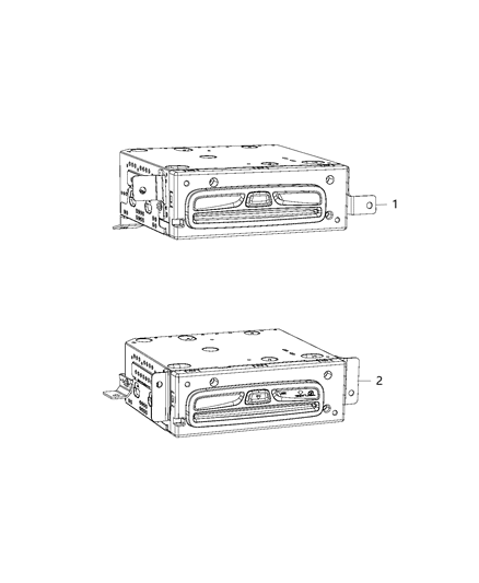 2020 Ram 1500 New Style DVD & Video System Diagram