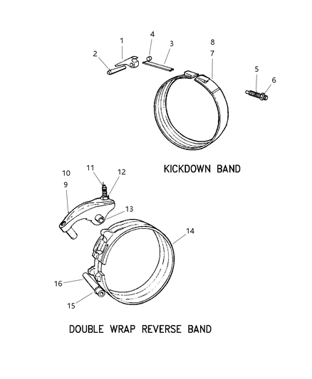 1998 Jeep Grand Cherokee Band-Reverse Diagram for 4431406