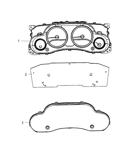 2007 Jeep Wrangler Cluster Diagram for 56054029AE