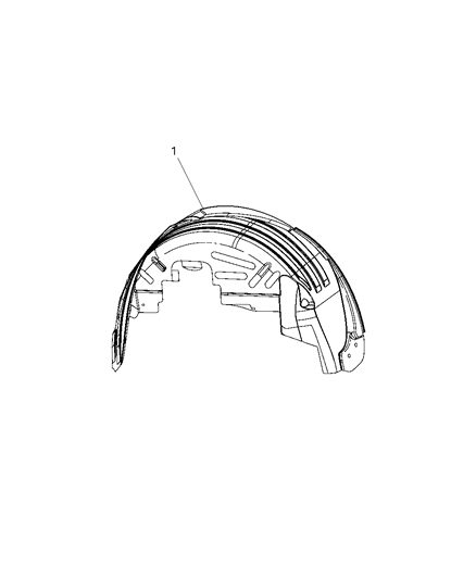 2009 Dodge Journey Rear Wheelhouse Shields Diagram