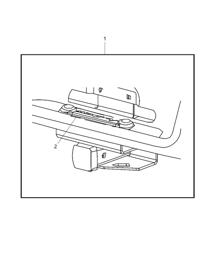 2008 Dodge Ram 1500 Receiver Kit - Trailer Tow Diagram