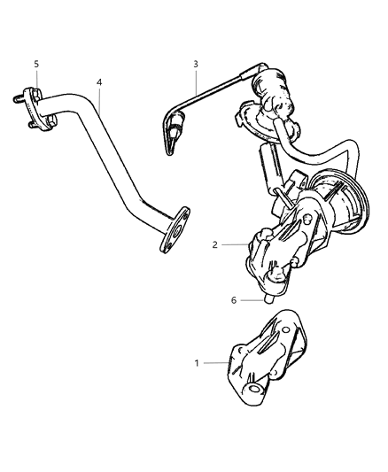 2002 Dodge Grand Caravan Valve-EGR Diagram for 4861537AA