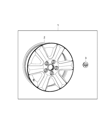 2017 Dodge Journey Wheel Kit Diagram