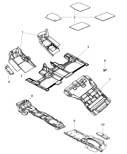 2018 Jeep Grand Cherokee Cover-Load Floor Diagram for 6DZ86HL9AA