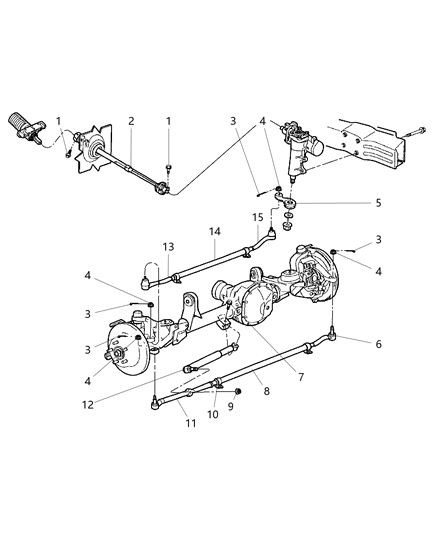 2004 Jeep Grand Cherokee Steering Linkage Diagram