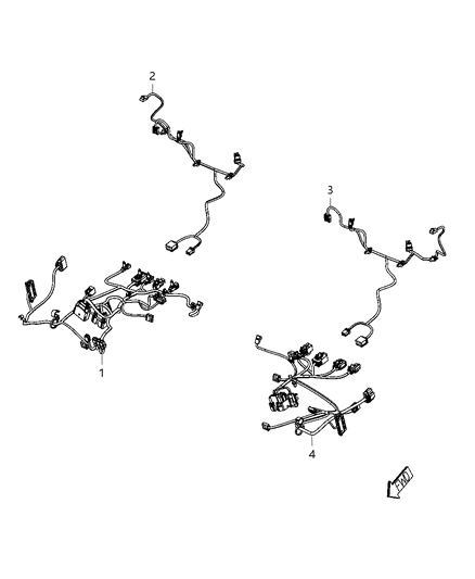 2013 Dodge Challenger Wiring - Front Seats Diagram