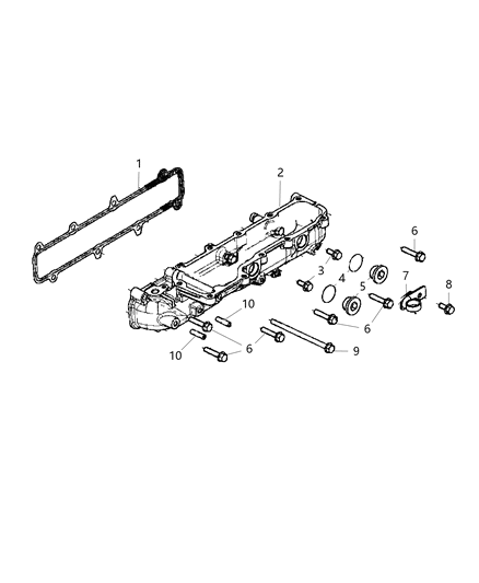 2015 Ram ProMaster 2500 O Ring Diagram for 68277268AA