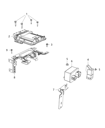 2018 Jeep Wrangler Modules, Powertrain Control, Glow Plug, And Heater Control Diagram