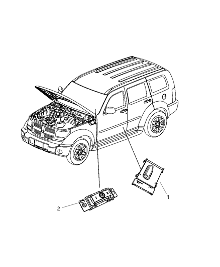 2008 Jeep Liberty Switch-Power Seat Diagram for 4602629AB