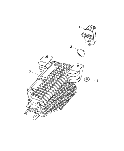 2021 Jeep Gladiator Vacuum Canister & Leak Detection Pump Diagram