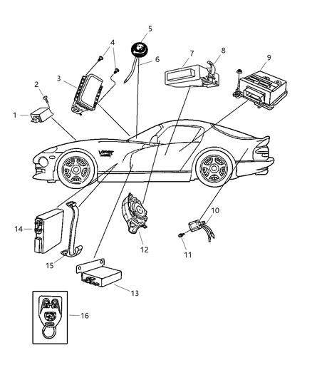 2000 Dodge Viper Modules Diagram