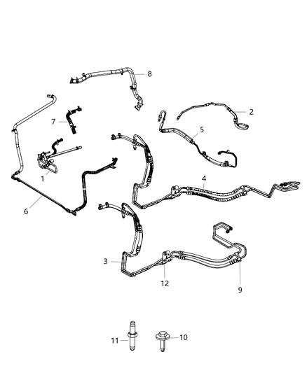 2015 Dodge Grand Caravan Power Steering Hose Diagram