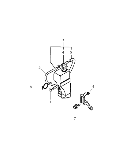 1998 Chrysler Sebring Coolant Recovery System Diagram 2