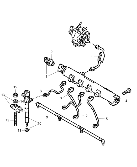 2011 Dodge Journey Clamp-Injector Diagram for 68093393AA