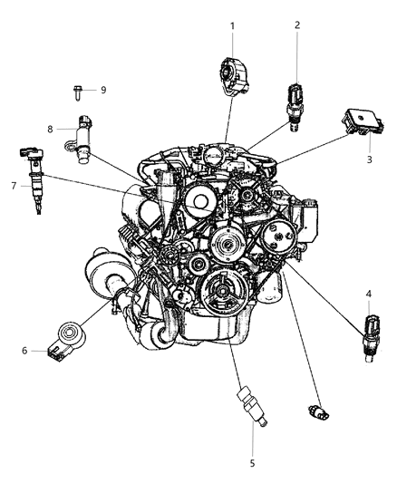 2017 Ram 1500 Sensors, Engine Diagram 2